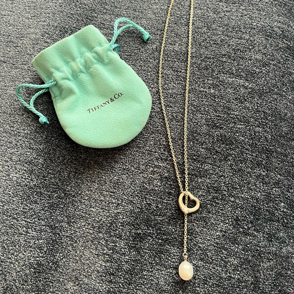 Tiffany’s open heart Lariat necklace